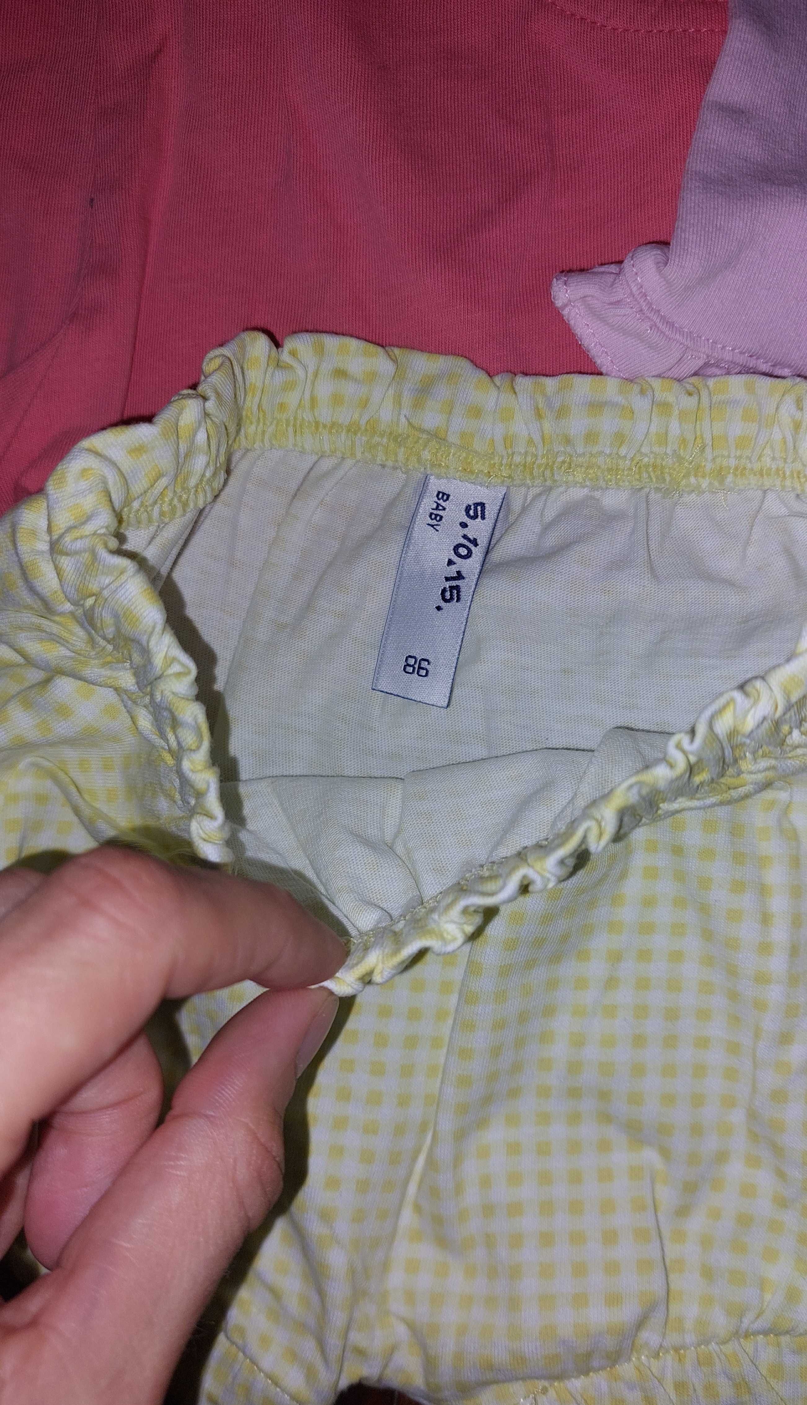 H&M/George/Sinsay, Szorty dziewczęce, mix kolorów, 8-pak, rozmiar 92