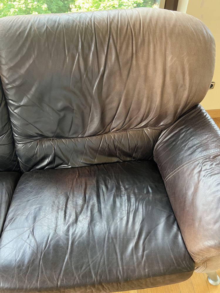 Sofa wypoczynkowa duża skórzana kanapa najwyższej jakości