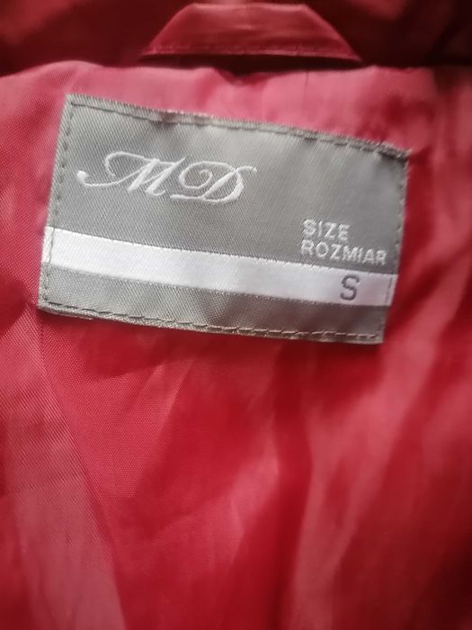 Bordowa kurtka pikowana damska