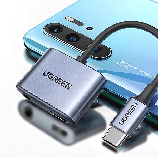 Ugreen adapter audio przejściówka USB Typ C (męski) - USB Typ C PD QC