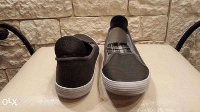 Sportowe buty damskie trampki tenisówki slip on biała podeszwa 36