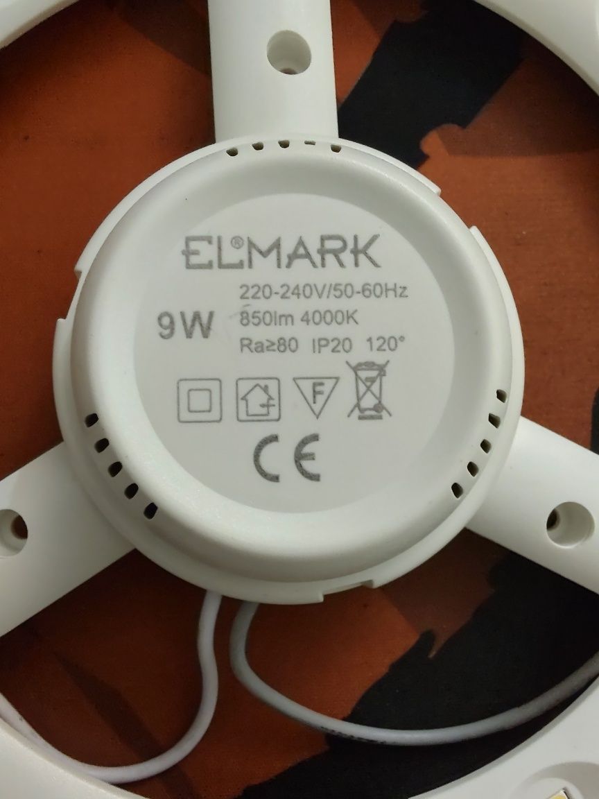 Placa LED Circular 9W IP20 160x27mm A+ 4000K ELMARK