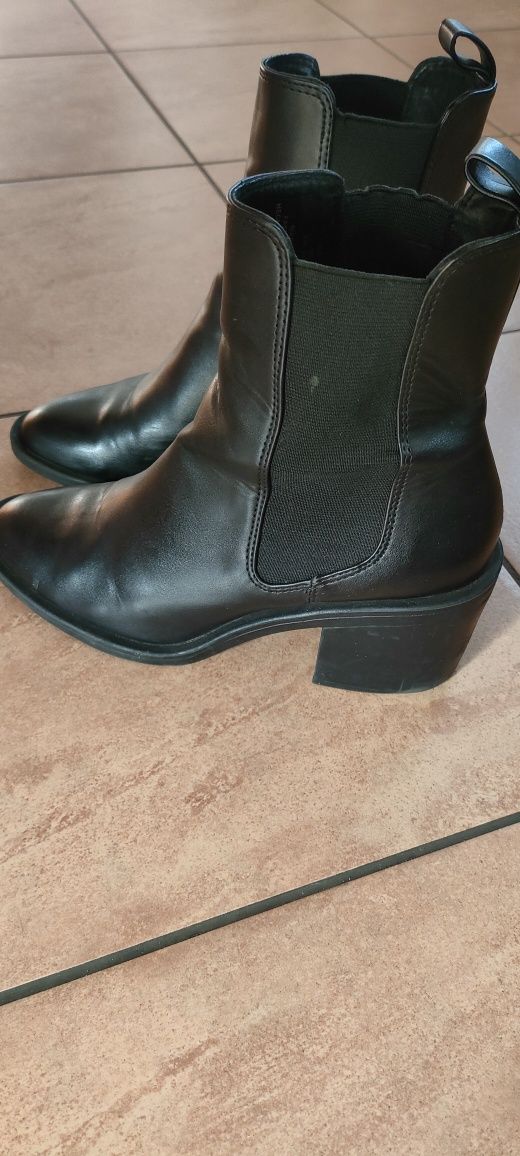 Botki czarne h&m 37
