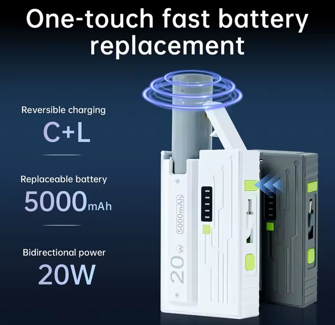 Powerbank на 21700 на 20w с Type C , Litokala 5000 Mah PD QC