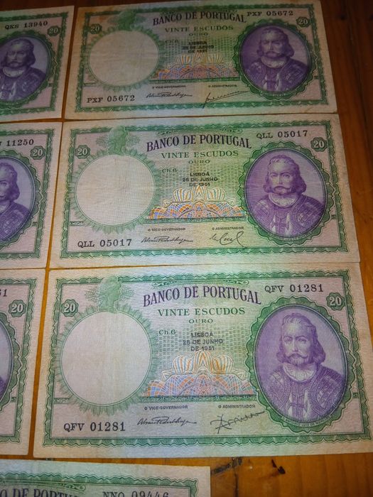 Lote de Antigas Notas Em Perfeito estado