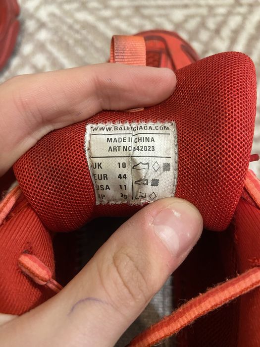 Кросовки balenciaga track full red