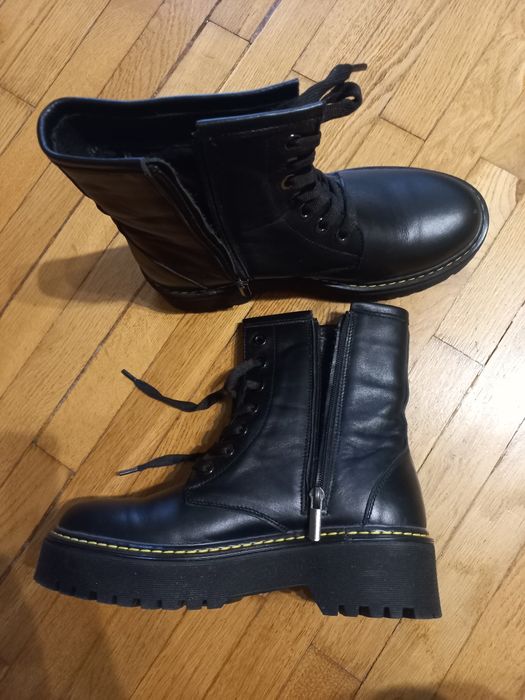 Зимові шкіряні жіночі черевики (ботинки) 38,5 розмір