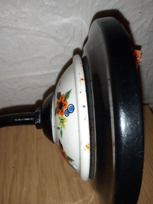 Kolekcjonerski,stary,sprawny kinkiet ceramiczny gilza