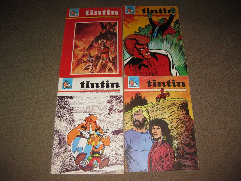 4 Revistas de Banda Desenhada "Tintin" do 7ºAno