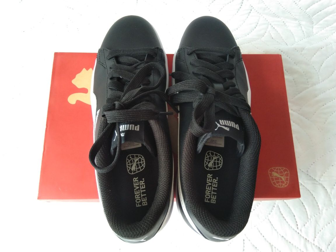 Puma Smash v2 L czarno-białe 38.5, NOWE