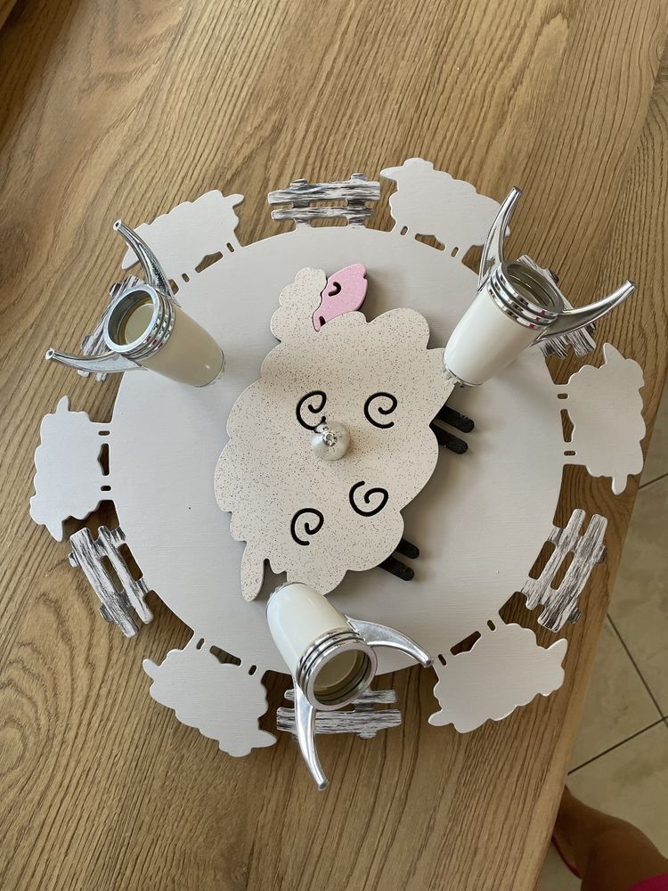 Lampa, żyrandol, plafon, owieczki