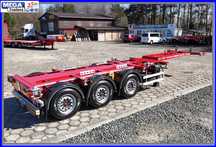 Mega Kontenerowa TELESCOPIC 45 Ft-HC, FULL ADR EX3!!!  Z PLACU ! Naczepa pod ciężkie 20-30ki centralnie ADR EX2, EX3, FL, OT!