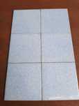 Płytki PRL 15×15 – 959 szt, jasnoniebieskie, gładkie, połysk