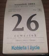 Kartka z kalendarza - 1990, 1993, 1995, 2002, 2003, 2013, 2014