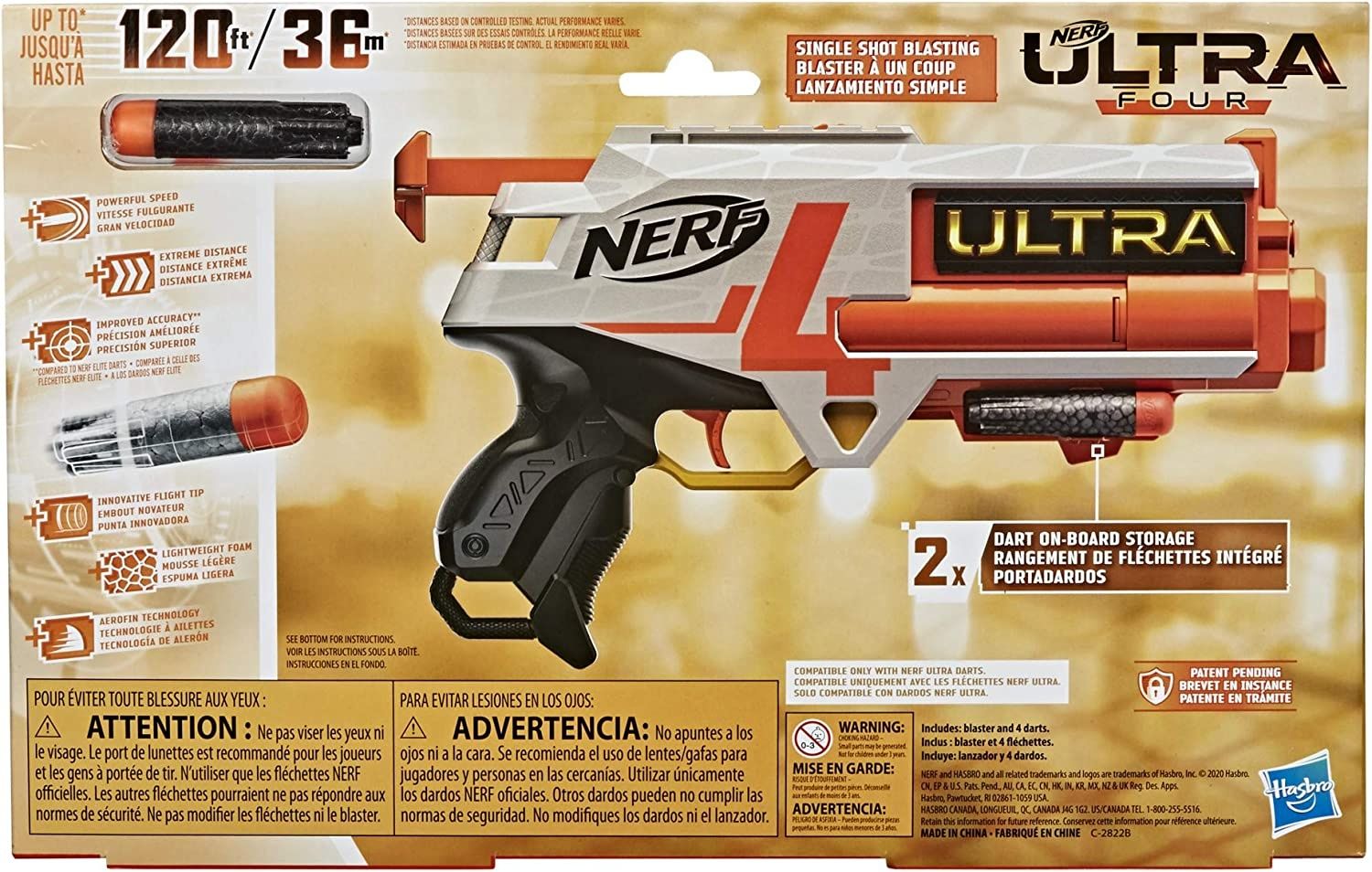 NERF Ultra Four Dart Blaster E9216