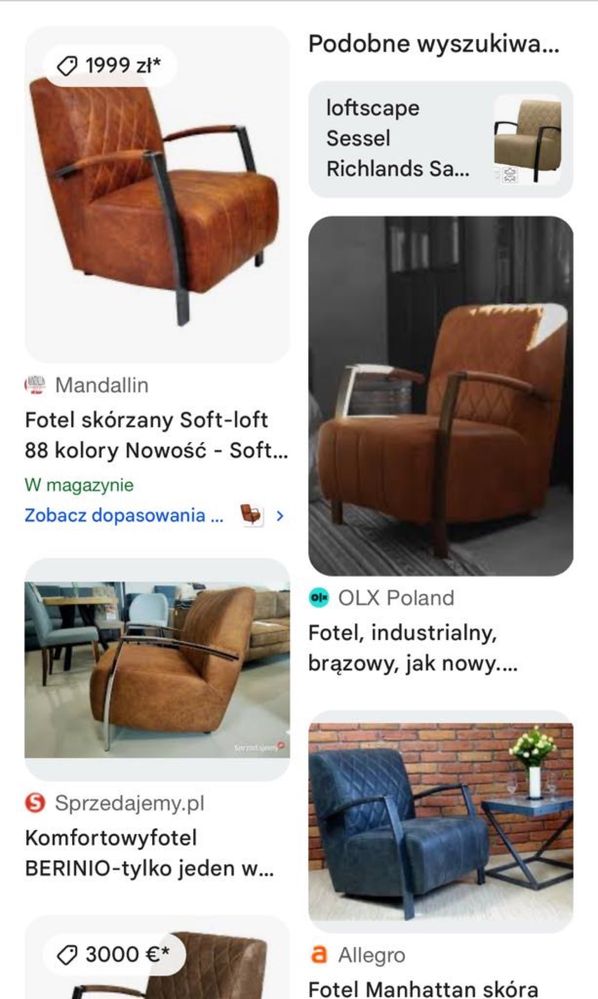 Skórzany fotel Soft Loft 88 brąz – premium jakość | transport gratis