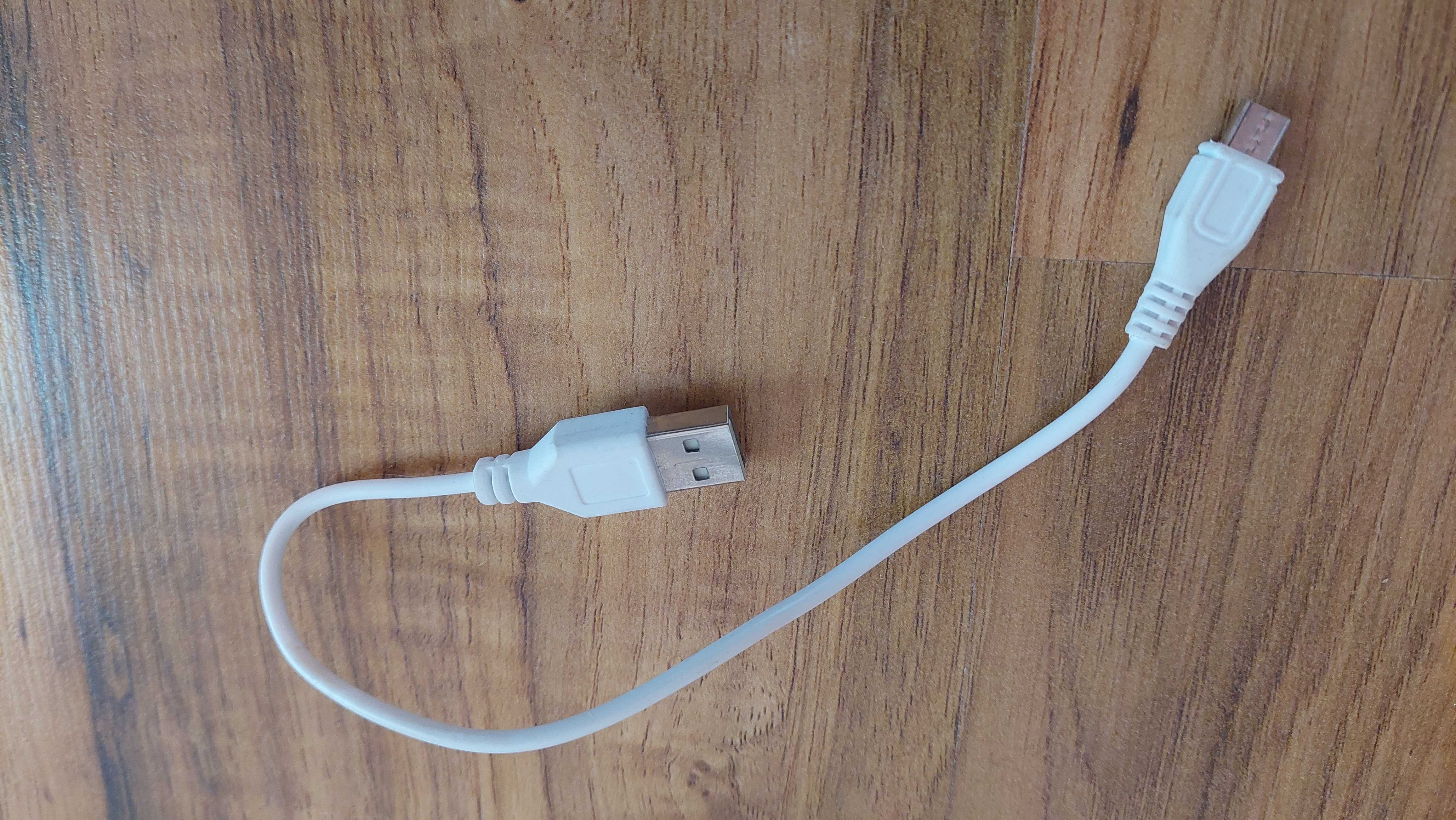 Kabel usb-usb-b biały 25 cm