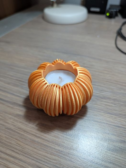 Lampion druk 3D pomarańczowy