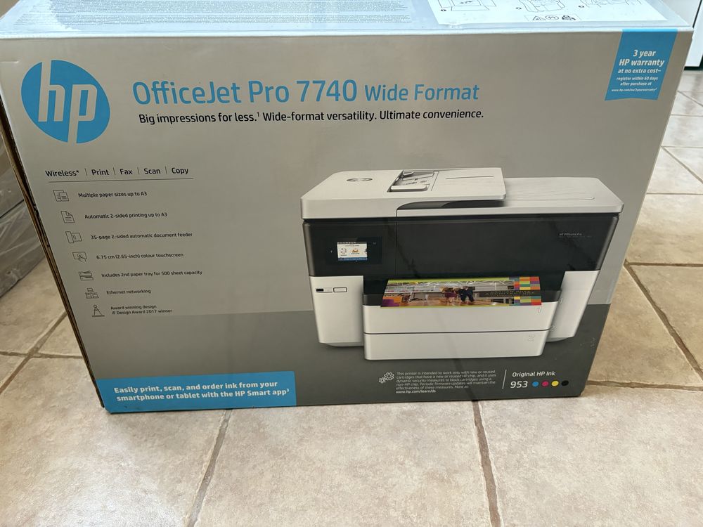 Impressora HP OfficeJet 7740 – Como nova