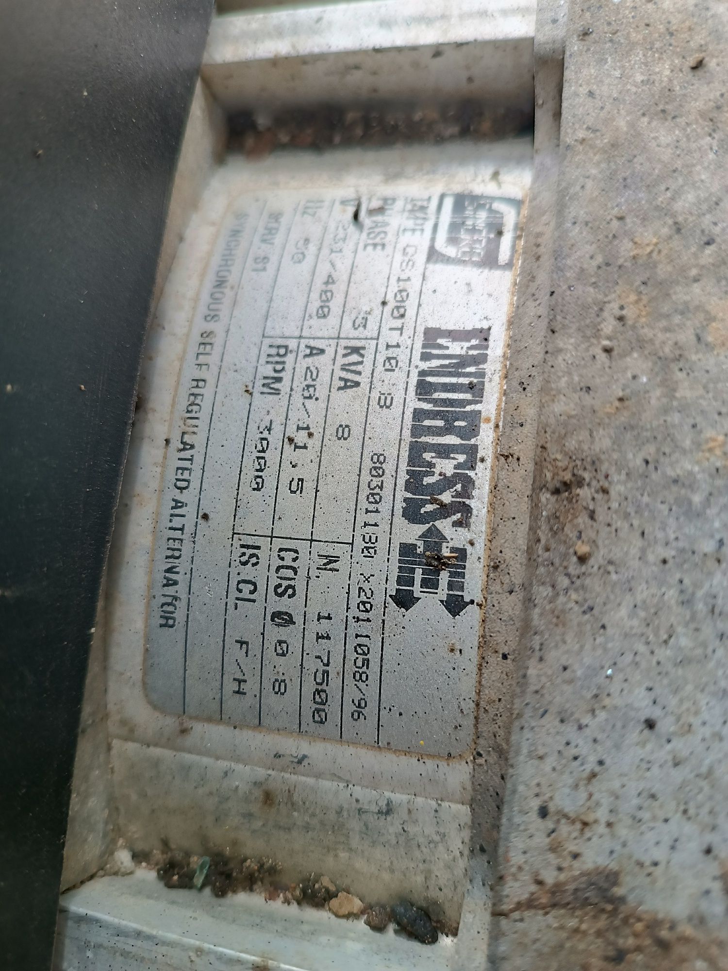 agregat prądotwórczy endress 8 KVA silnik briggs&stratton v2 16hp.
