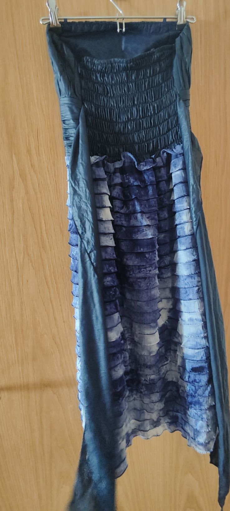 Vestido Tie dye azul versátil