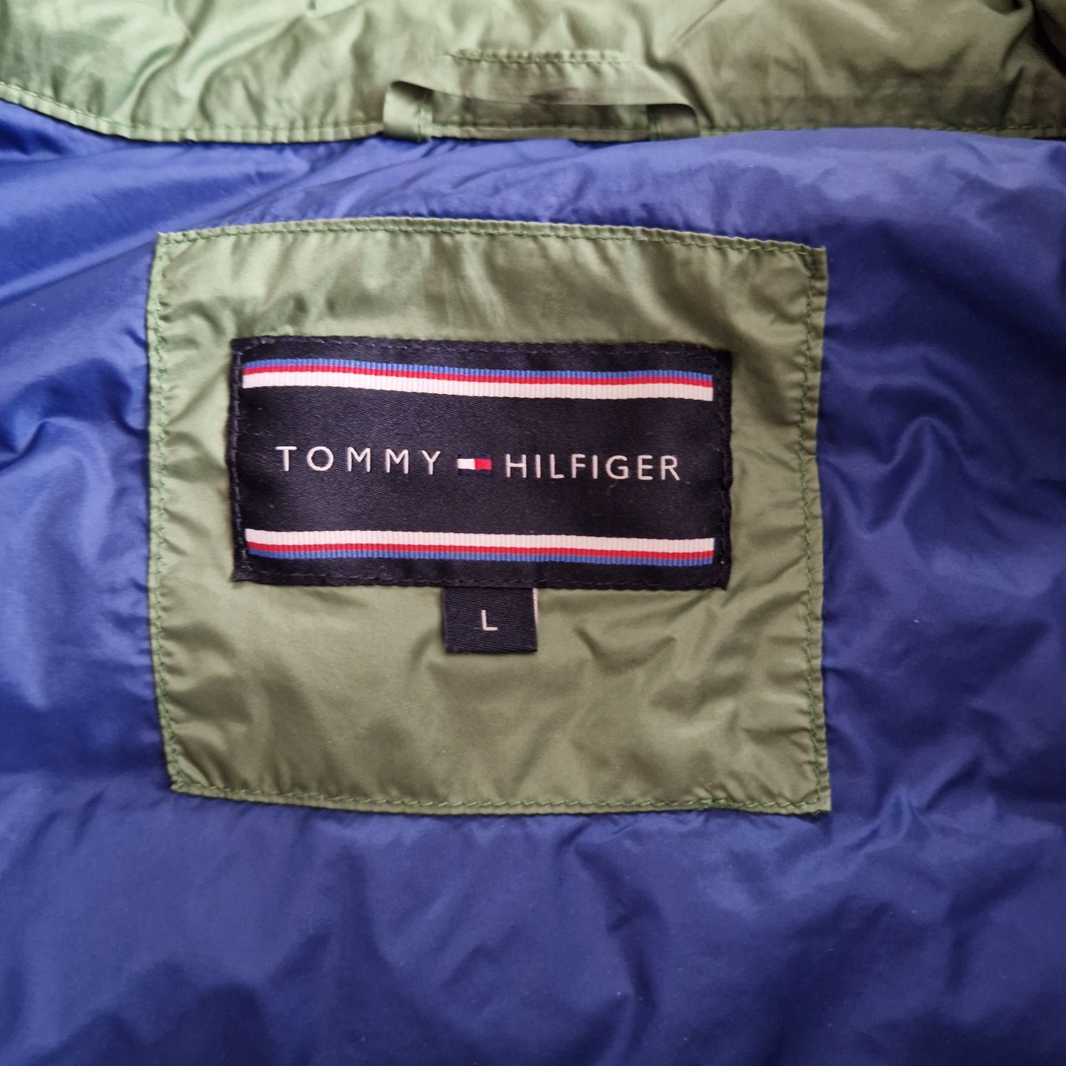 Весенняя куртка лёгкий пуховик Tommy Hilfiger размер М -L