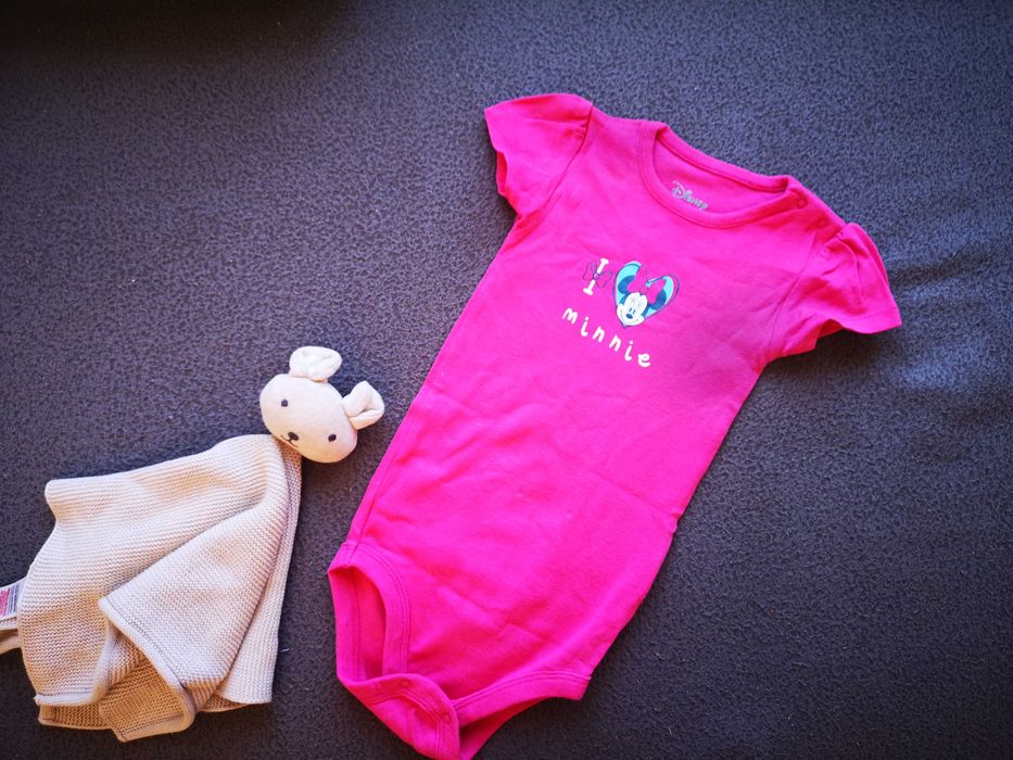 Disney Baby różowe body Myszka Minie 86cm 12-18m.