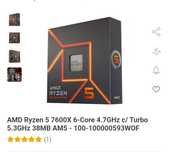 Vendo Ryzen 5 7600x em estado de novo