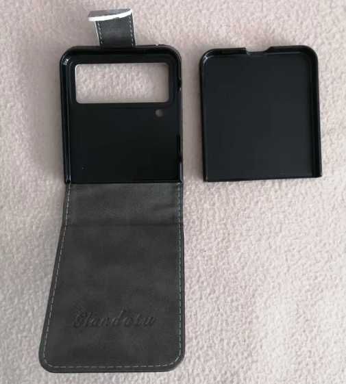 Etui z klapką na magnes do Samsung Z Flip 4 Niebieska Róża