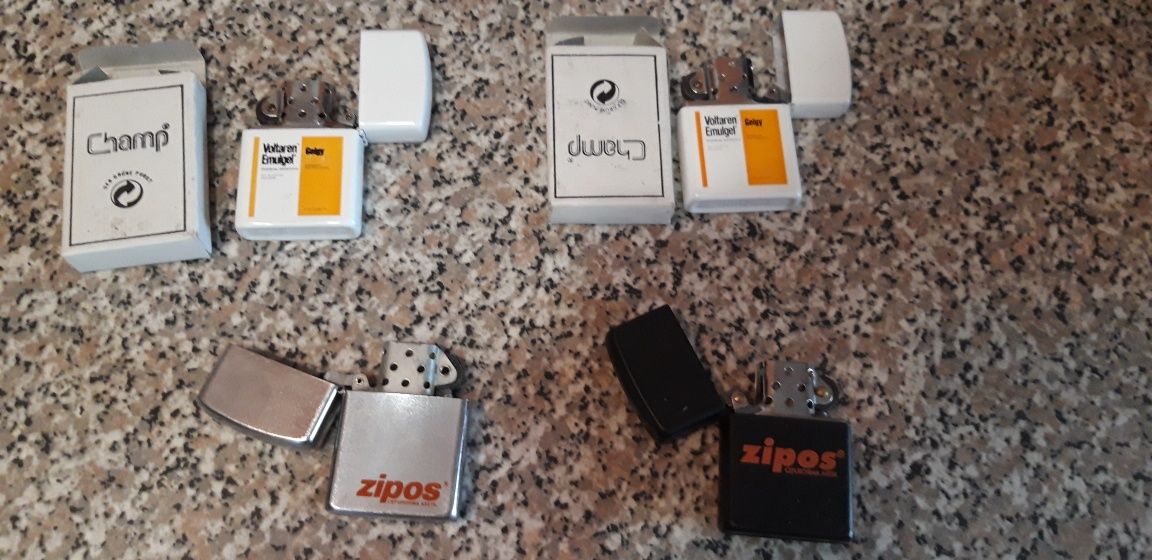 Conjunto de 4 Isqueiros Zippo