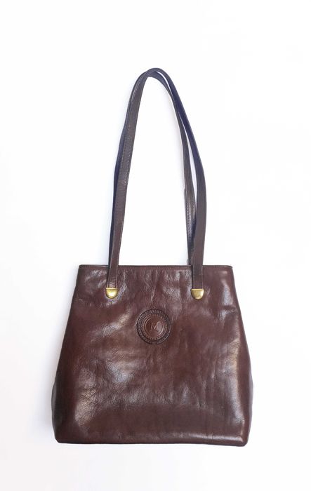 Mala Ombro Pele Genuína Castanho