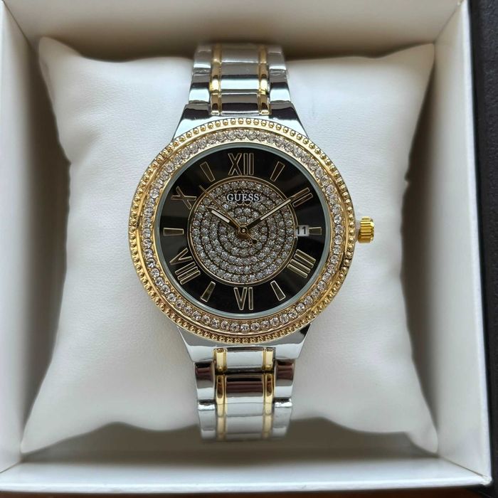 Топ! Жіночий годинник на браслеті Guess комбінованого кольору