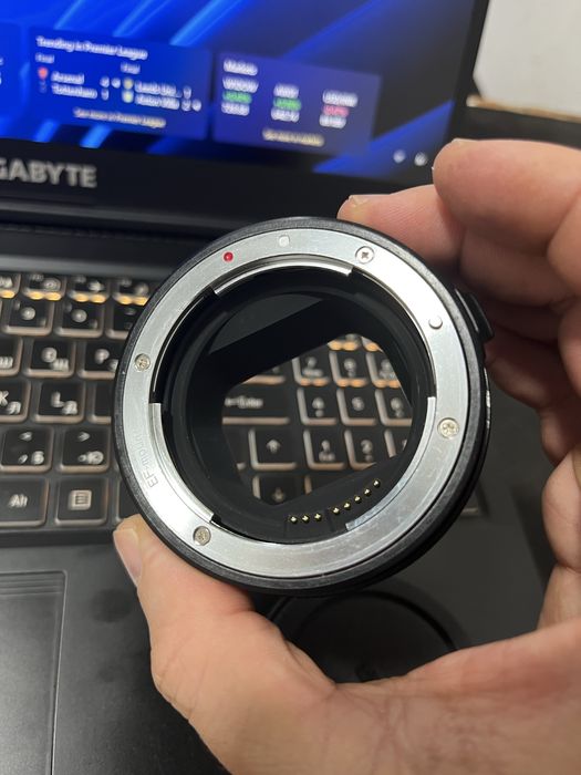 Перехідник Meike EF-EOS R з електронним кільцем керування Canon EOS R