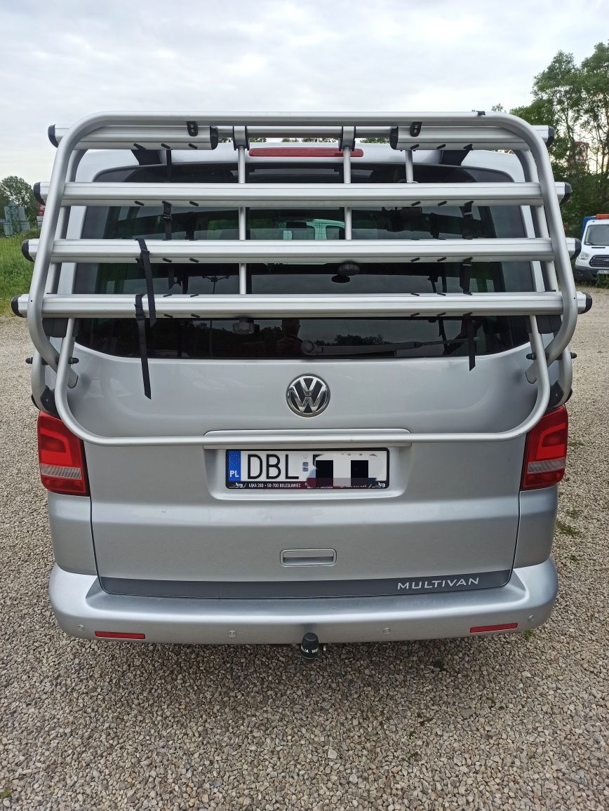 Bagażnik rowerowy na 4 rowery VW T5 Multivan Oryginalny od 03 do 2015R