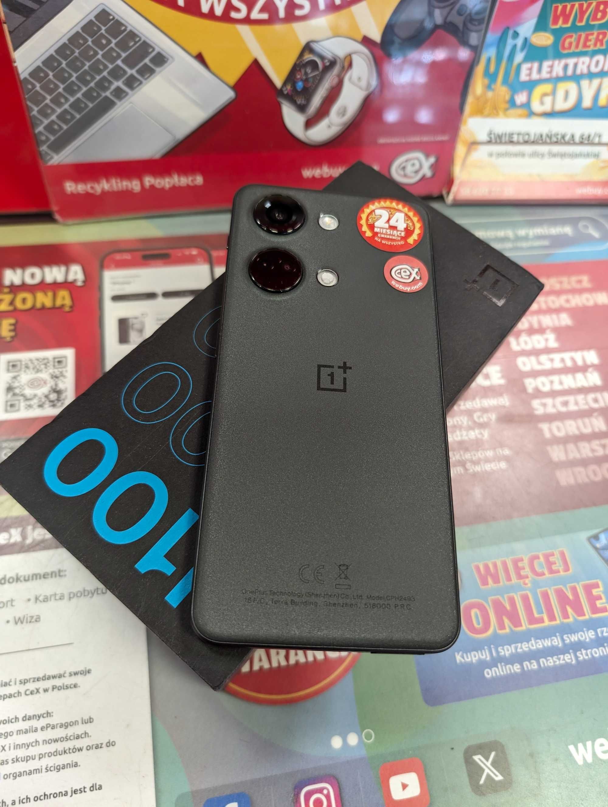 Telefon OnePlus Nord 3 5G 256GB szary CeX Gdynia