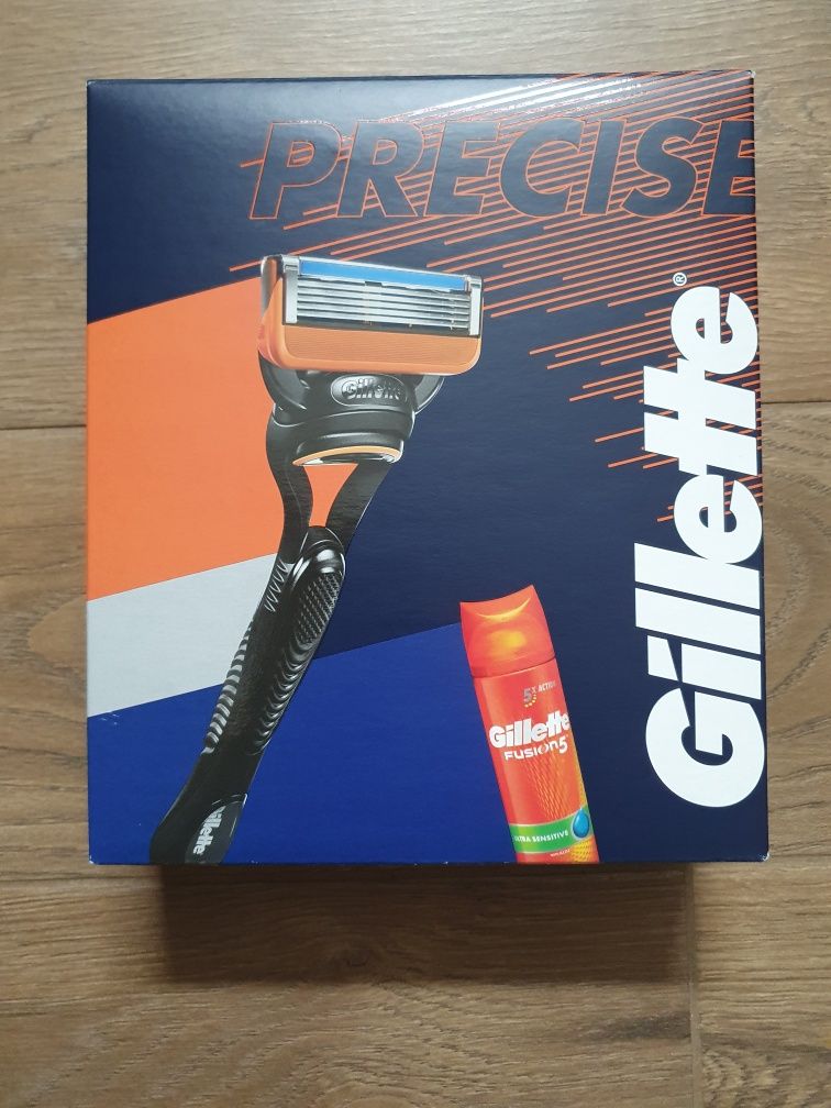 Gillette Fusion zestaw z żelem do golenia