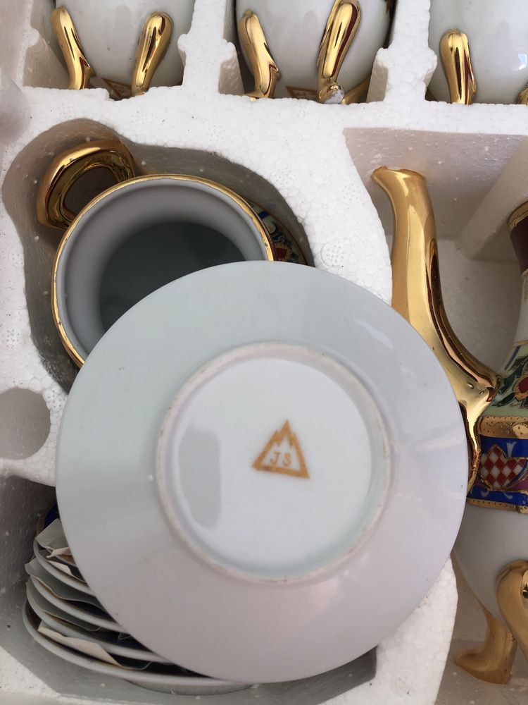 Conjunto chá porcelana completo JD