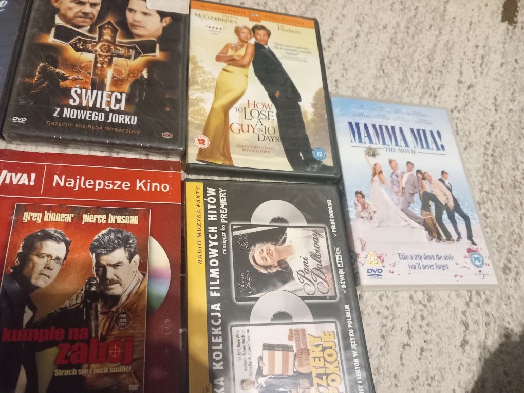 Filmy DVD , 10 sztuk