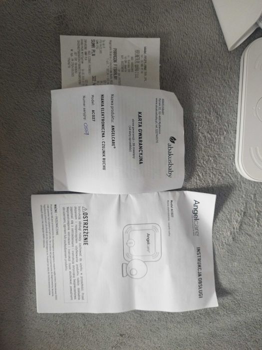 Niania ELEKTRONICZNA czujnik ruchu ANGELCARE Alarm
