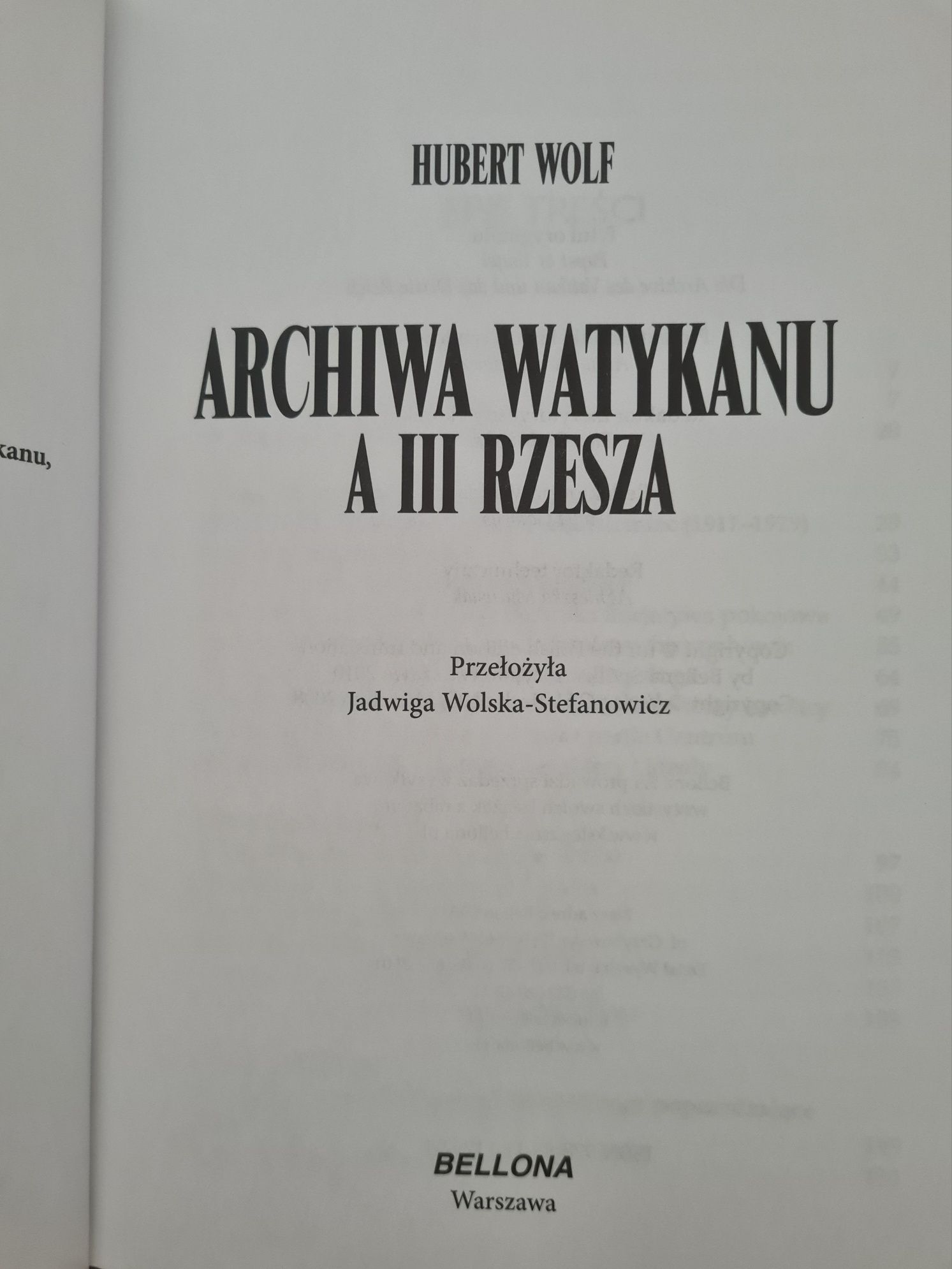 Archiwa Watykanu a III Rzesza - Hubert Wolf