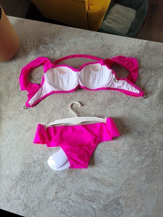 Azulena Havana bikini dwuczęściowe L 40 fuksja pasek podtrzymujący