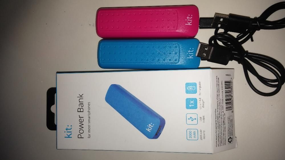 Power Bank 2000 mAH Azul / Rosa