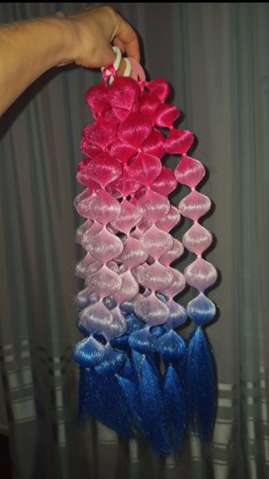 Канекалон ліхтарики афрохвіст прикраси для волосся