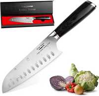 Nóż kuchenny Santoku, stal nierdzewna, ostrze 18cm, AromaHouse