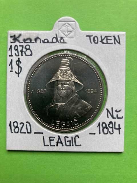 Monety  - tokeny - Kanada - 1978 - przywódcy plemion indiańskich