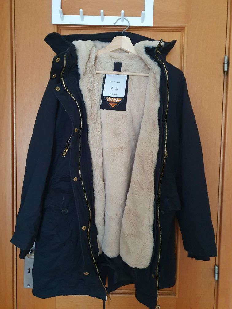 Parka de mulher impermeável com capuz