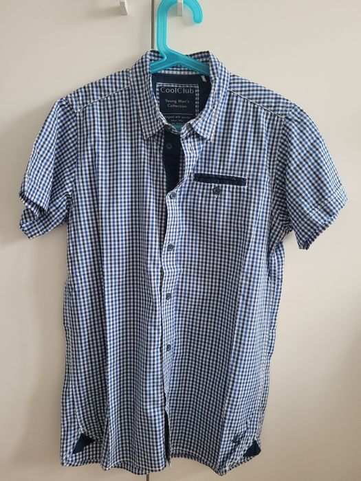 Koszula chłopięca z krótkim rękawem, ze Smyka, rozm. 152