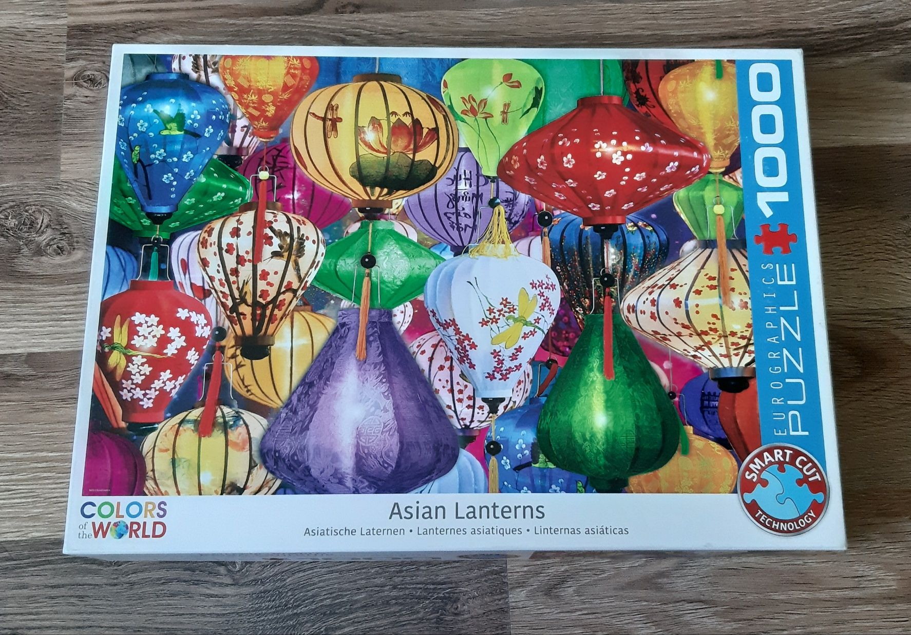 Puzzle eurographics 1000 Smart cut Asian Lanterns kompletne