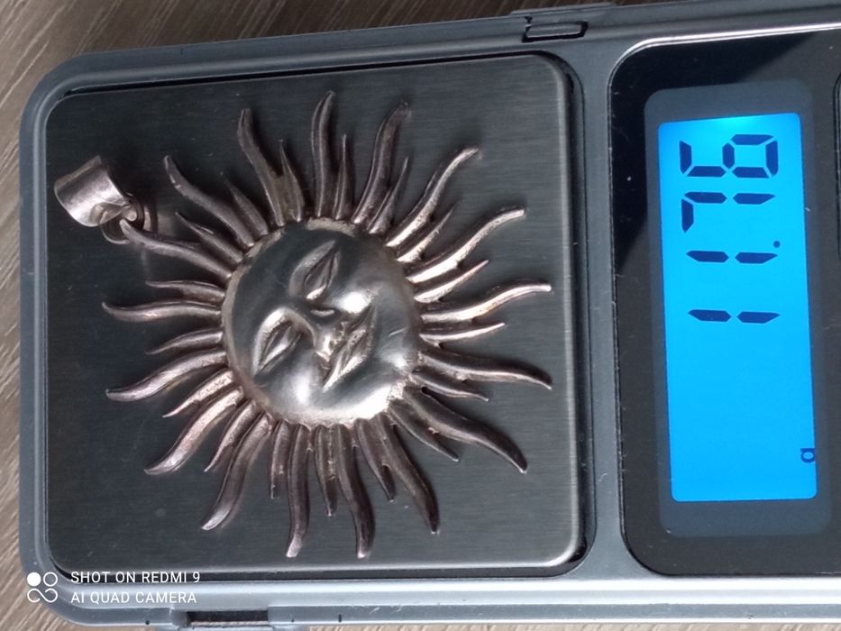Wisior efektowny, amulet syg. srebro 11,76 g