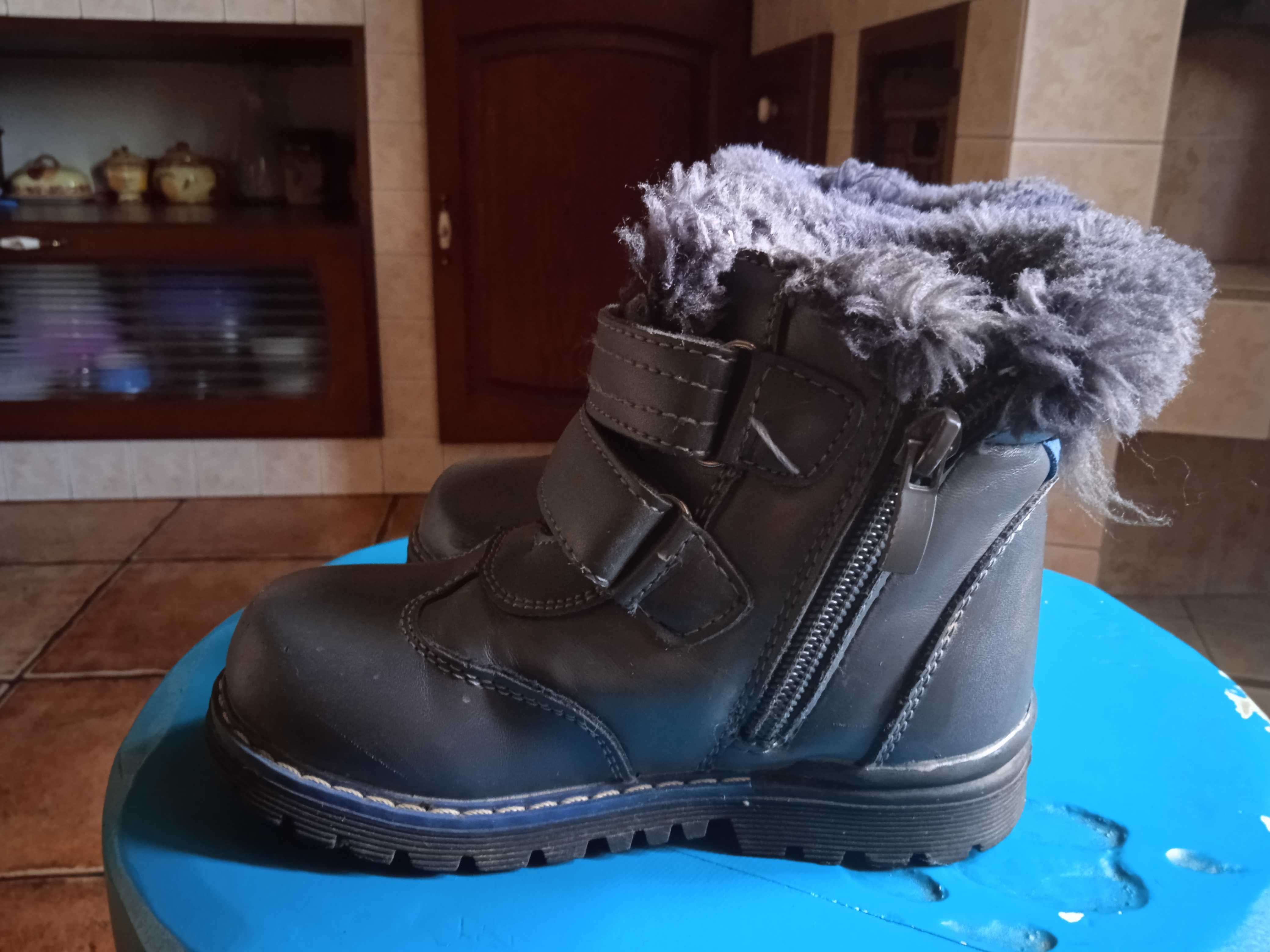 Buty zimowe dla chłopca chłopięce trzewiki super ciepłe r. 26